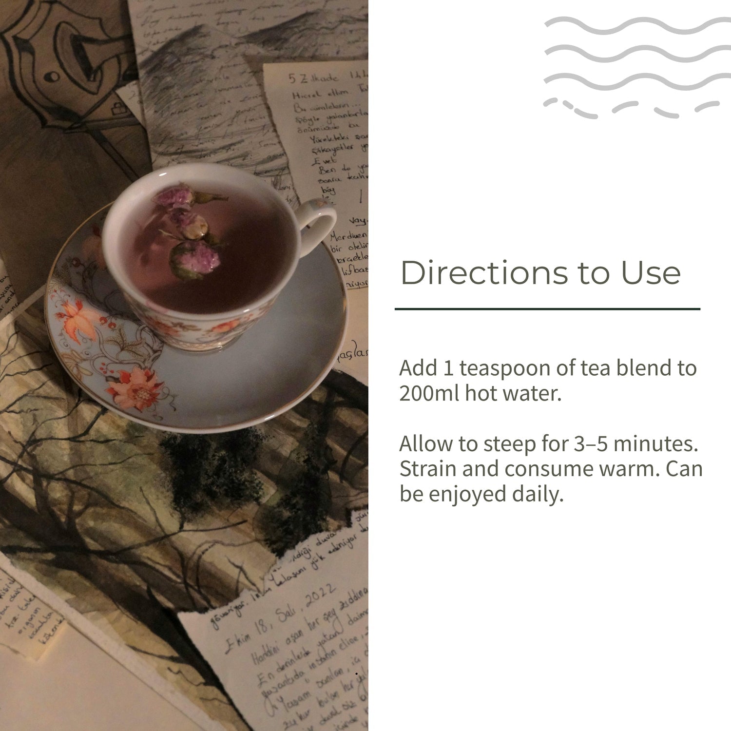 Skin Glow Tea | Skin Nourishment | Herbal Tea | 60g – Tea on Brown Living™. SKU: ECOTYL00059. Img 5.