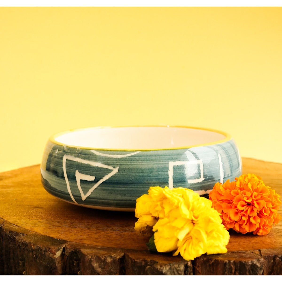 Snack Bowl Single Piece – Elegant Serving Bowl – Plates & Bowls on Brown Living™. SKU: S-416. Img 2.