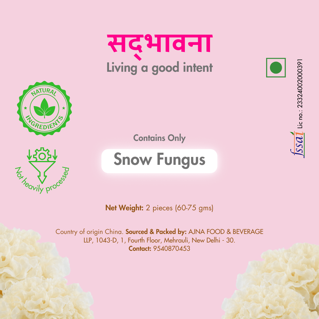 Snow Fungus Mushroom | Dried White Mushroom | Tremella | 75g (2 Pcs) – World Gourmet Food on Brown Living™. SKU: B0F6NF8C7F. Img 8.