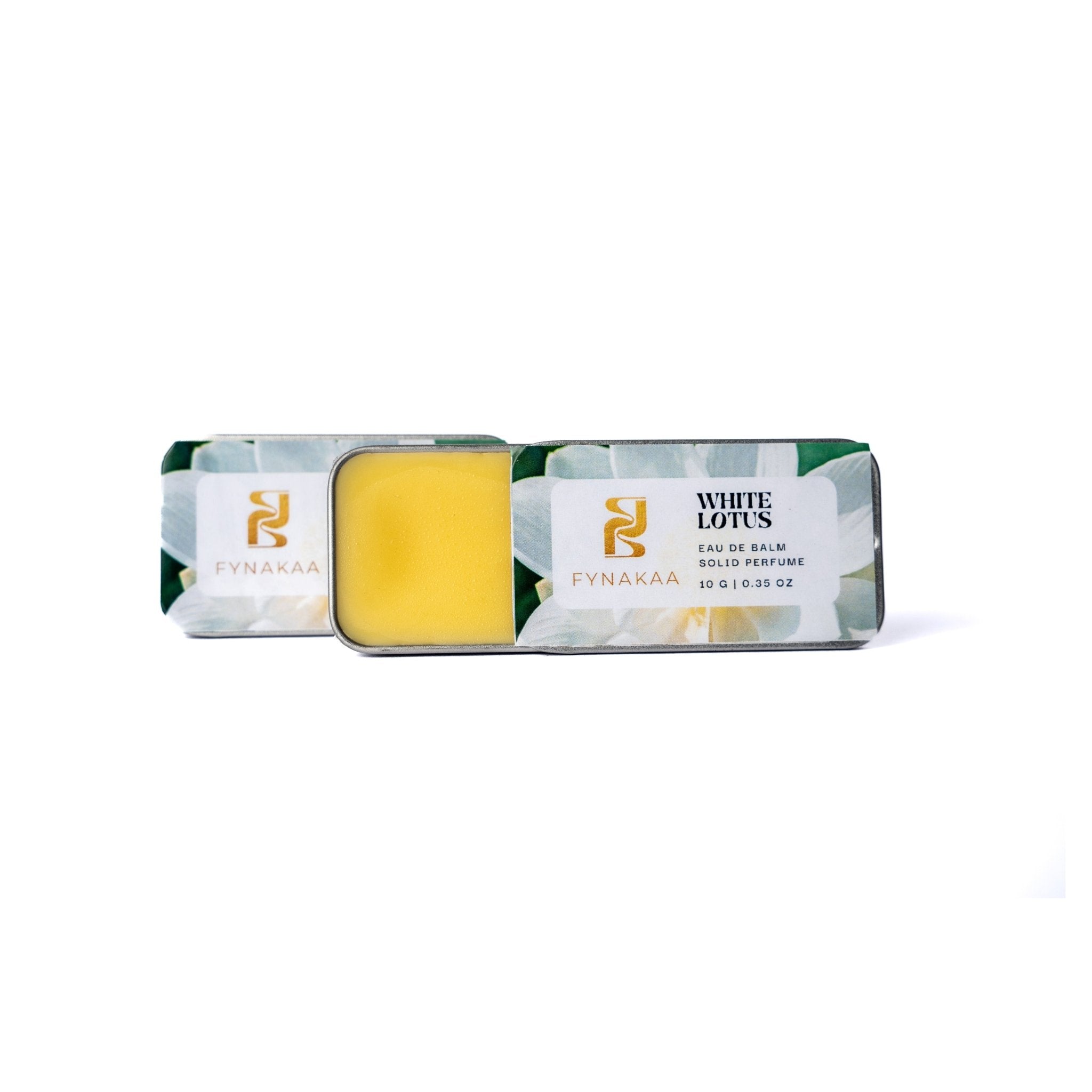 Solid Perfume White Lotus | Floral Alcohol - Free Long - Lasting Fragrance – Perfume on Brown Living™. SKU: WHL5007X. Img 2.