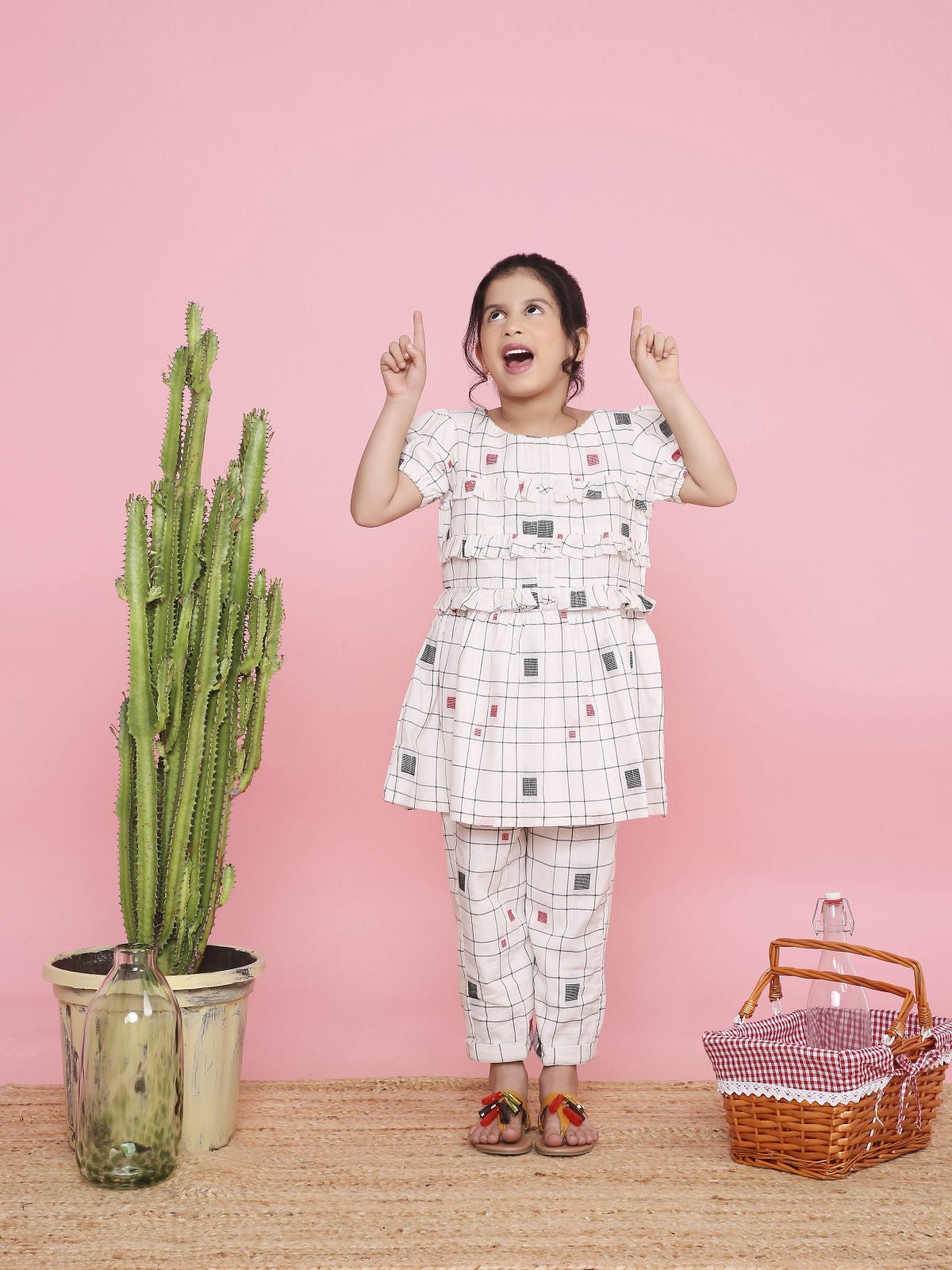 Square Symmetry Co - ord Pant Set | Modern, Stylish & Comfortable Wear – Womens Co - Ord Sets on Brown Living™. SKU: LB05-02-01. Img 2.