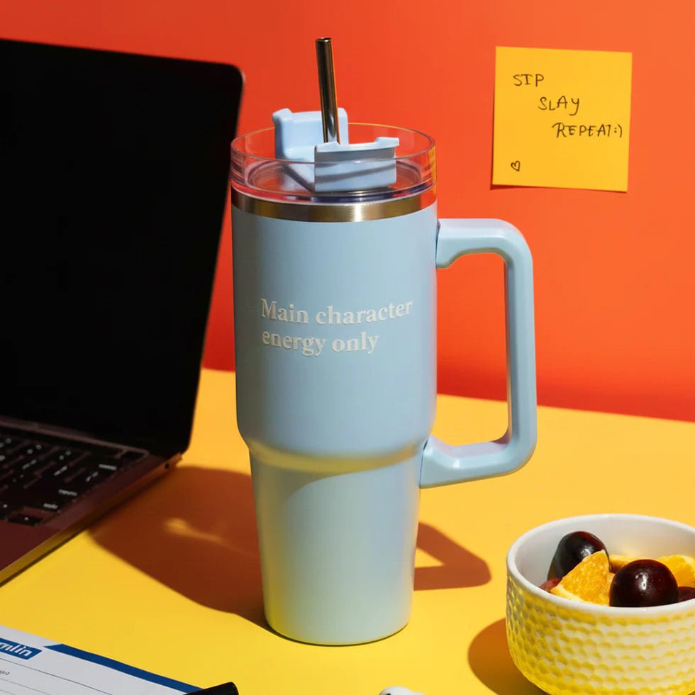 Stainless Steel Reusable Sipsmith Tumbler – Bottles & Sippers on Brown Living™. SKU: MS-DRK-0015. Img 1.