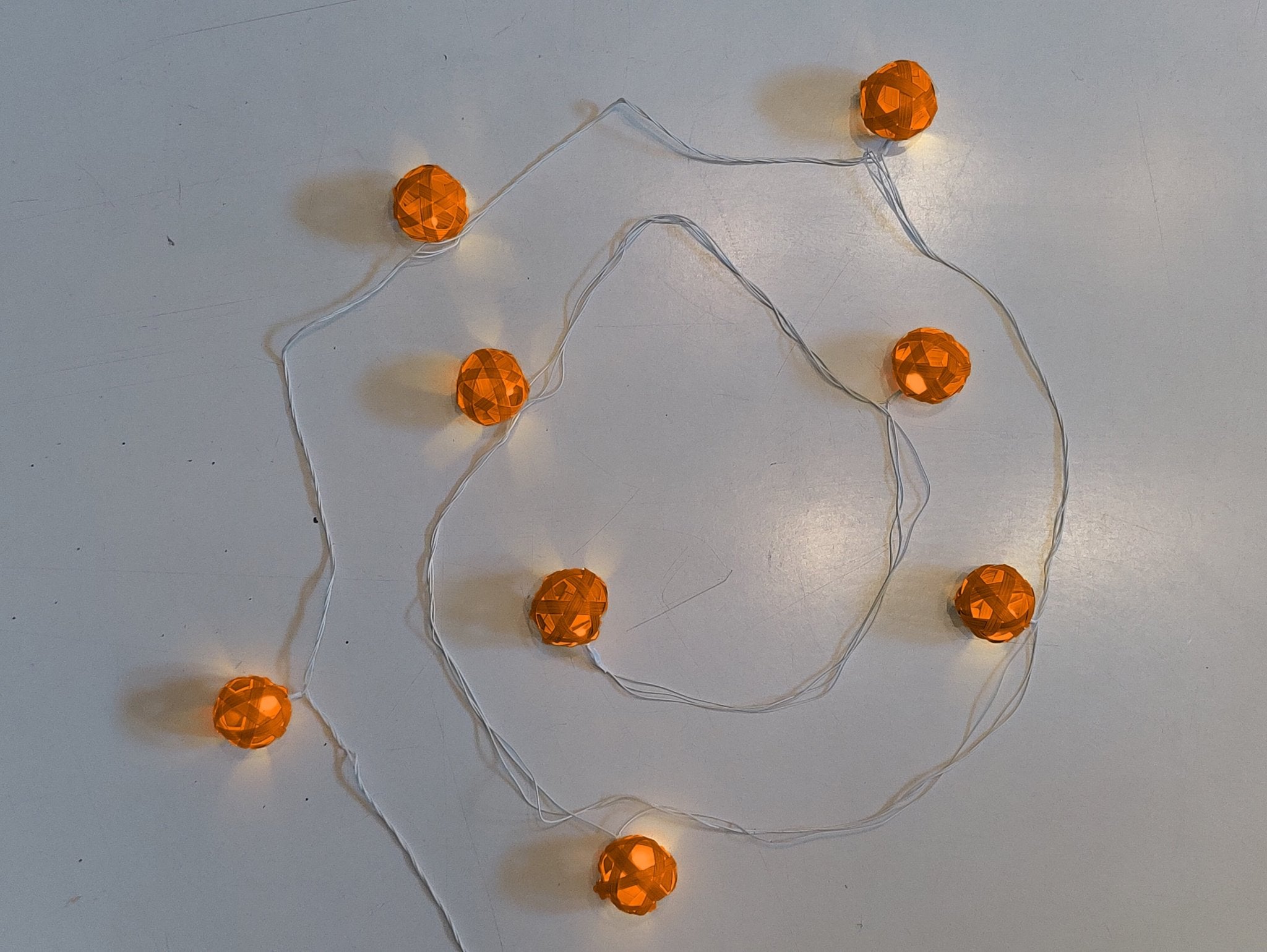 Star & Full Moon Handcrafted Bamboo String Lights – Decorative Festive – Home Decor on Brown Living™. SKU: BEDE - 732OG. Img 5.