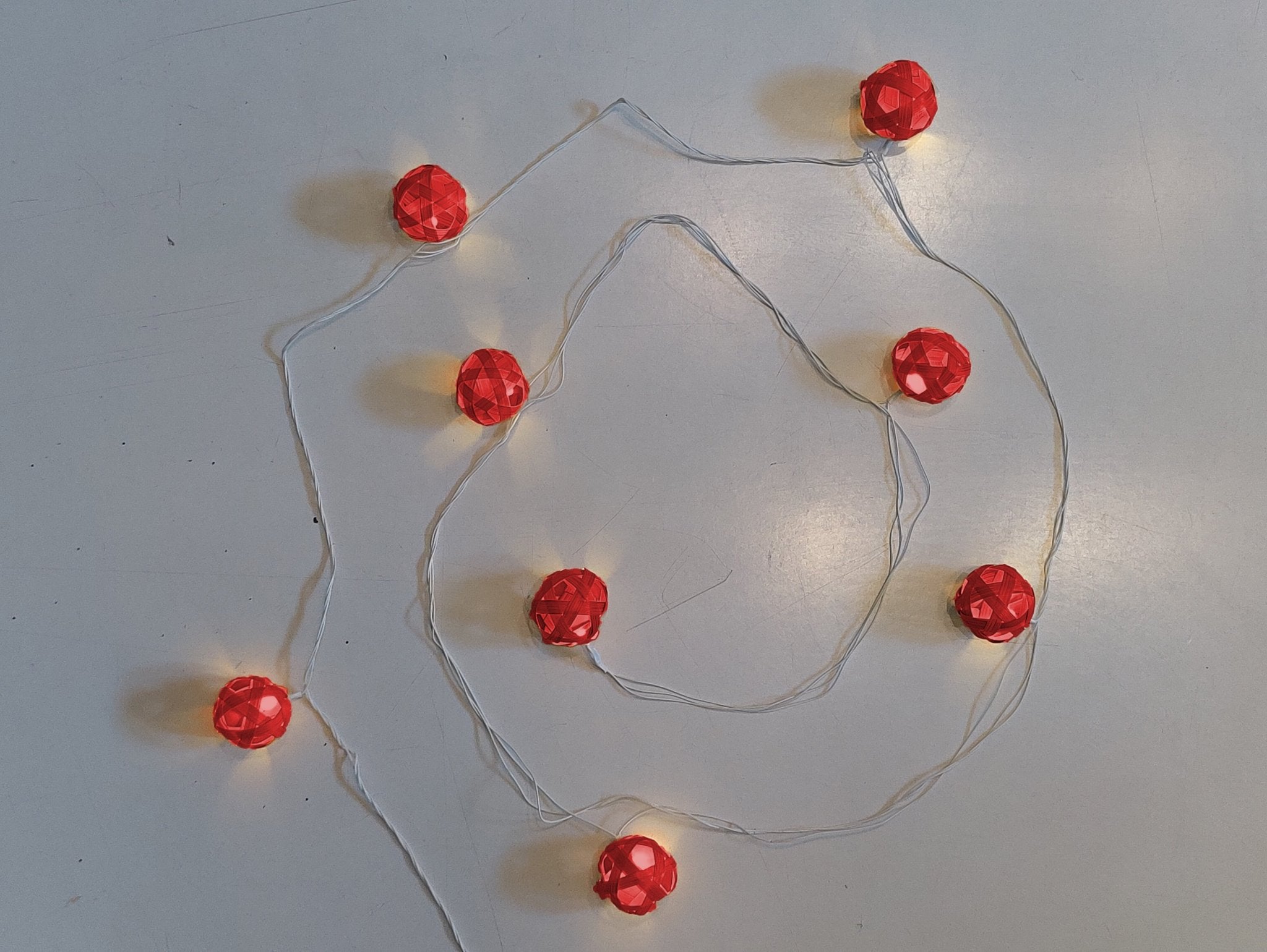 Star & Full Moon Handcrafted Bamboo String Lights – Decorative Festive – Home Decor on Brown Living™. SKU: BEDE - 732RN. Img 1.