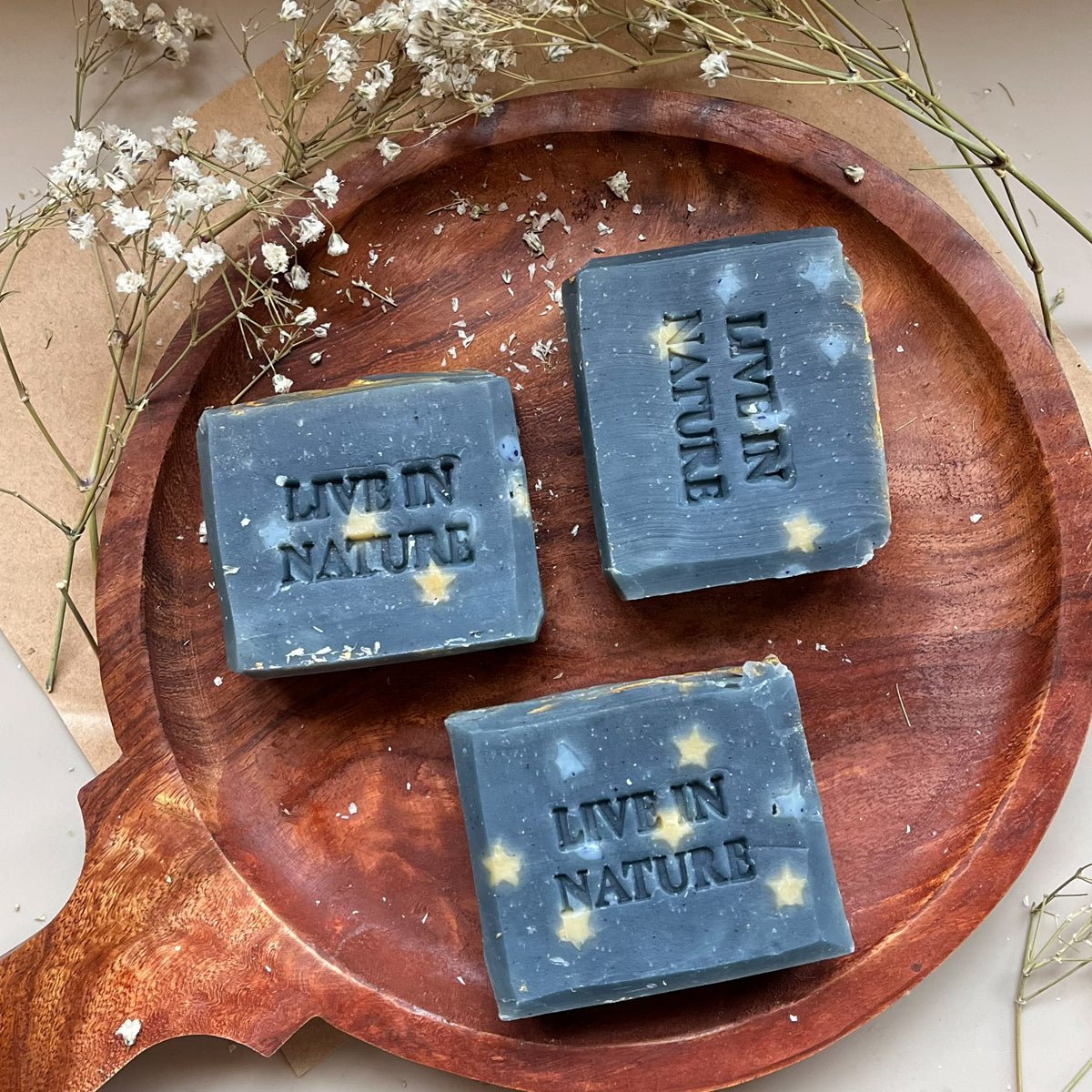 Star Gaze Cold Process Soap | Handmade Natural Skincare Bar – Body Soap on Brown Living™. SKU: LN-SG01. Img 4.