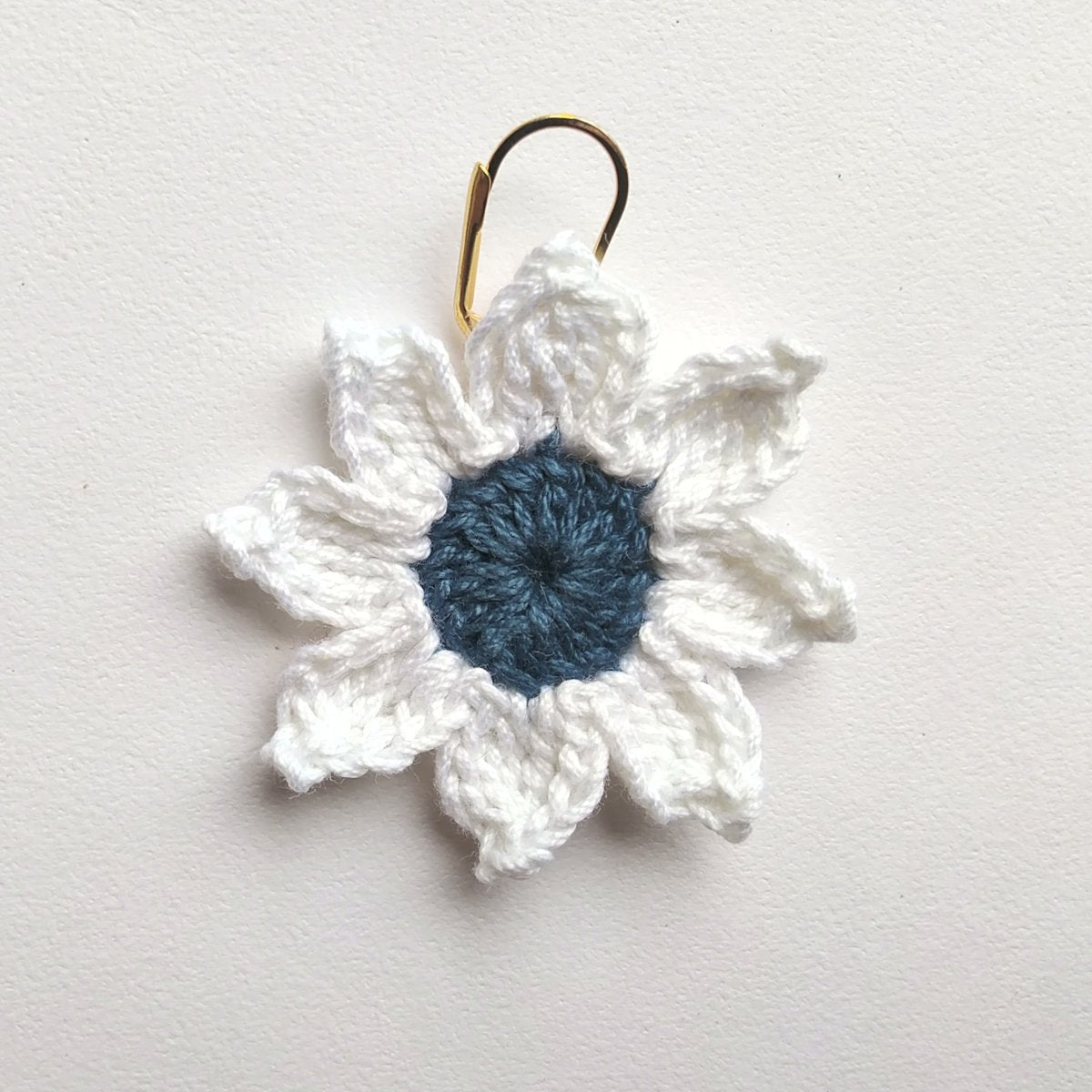 Star Hand Crochet – Turquoise – Womens Earrings on Brown Living™. SKU: WTESTAR2. Img 2.