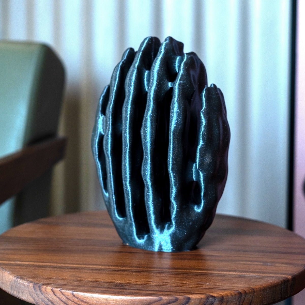 Stardust Cacti Plant - Based Twinkling Black Figurine – Home Decor on Brown Living™. SKU: STCAEDPLTKA021. Img 1.