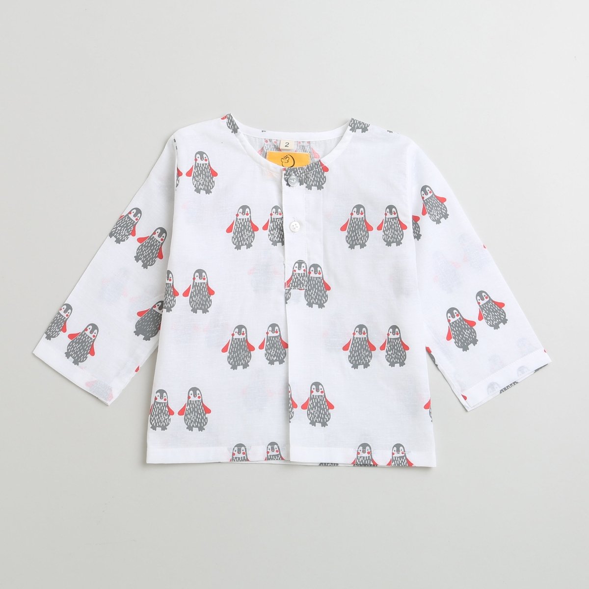 Stary Penguin - Unisex Infant Cotton Nightwear – Kids Onesies on Brown Living™. SKU: MITHIC - 0623046. Img 8.