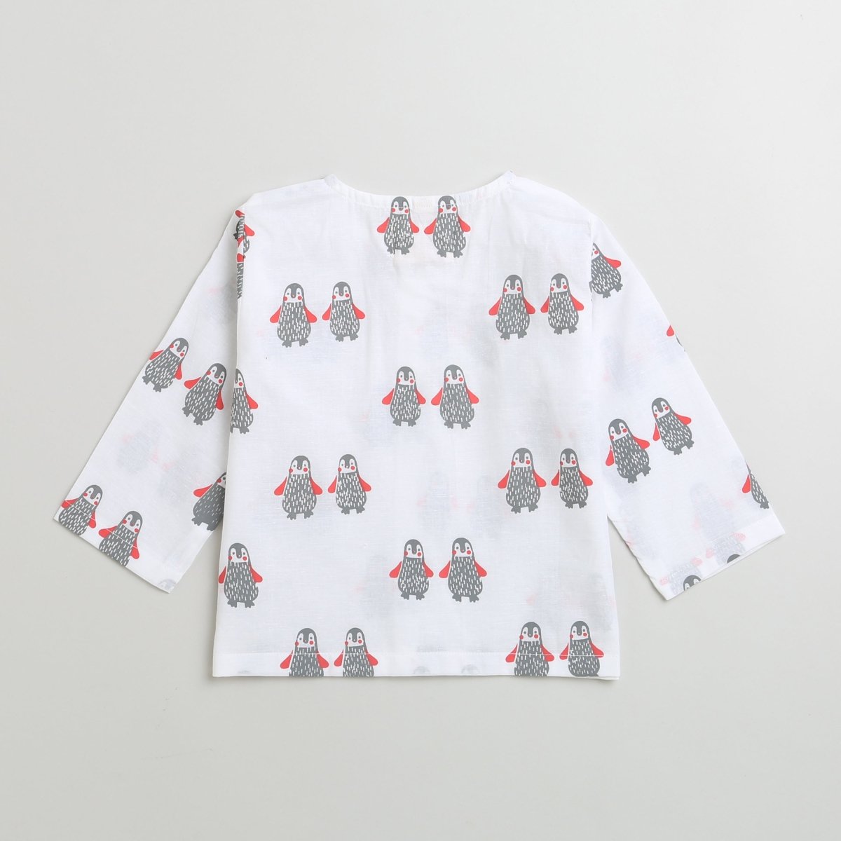 Stary Penguin - Unisex Infant Cotton Nightwear – Kids Onesies on Brown Living™. SKU: MITHIC - 0623046. Img 9.