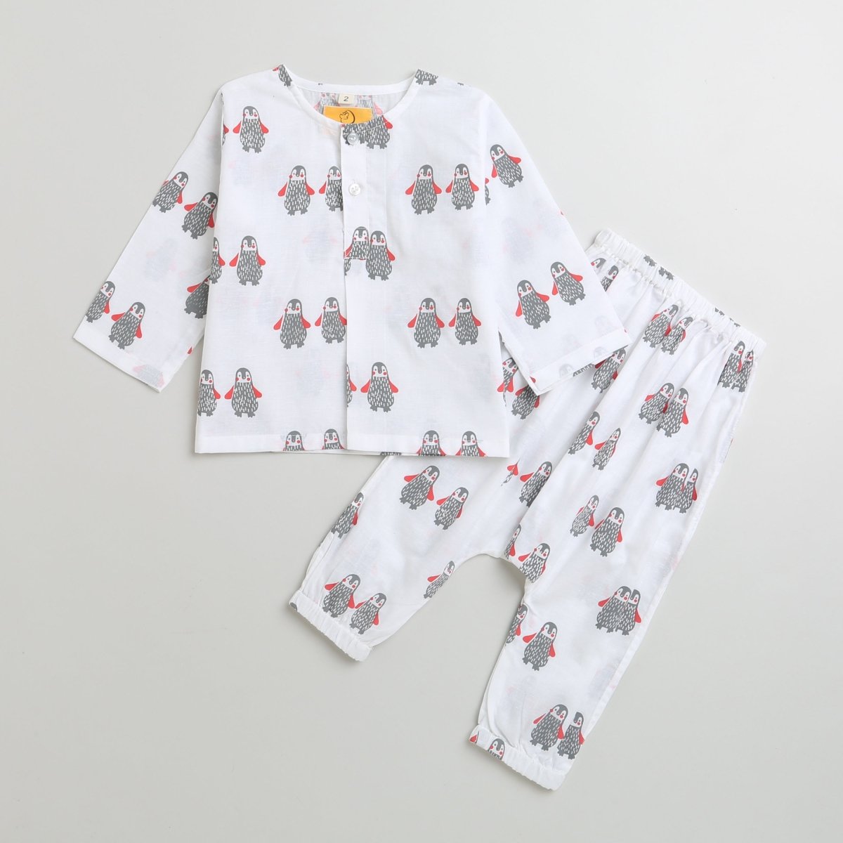 Stary Penguin - Unisex Infant Cotton Nightwear – Kids Onesies on Brown Living™. SKU: MITHIC - 0623046. Img 2.