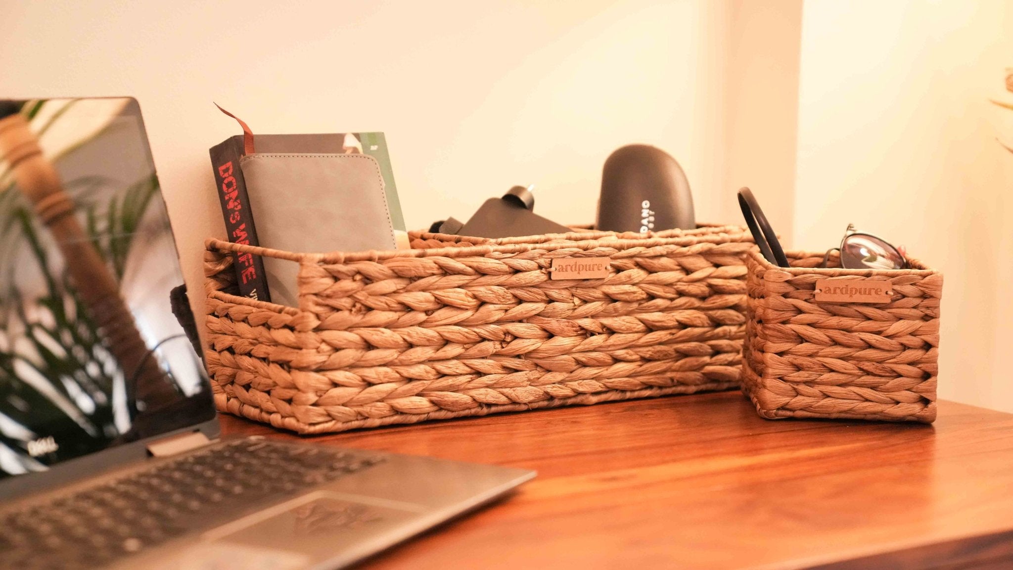 Stationery Organizer for Desk | Multi - Compartment Office Storage – Trays & Platters on Brown Living™. SKU: 209SW. Img 1.