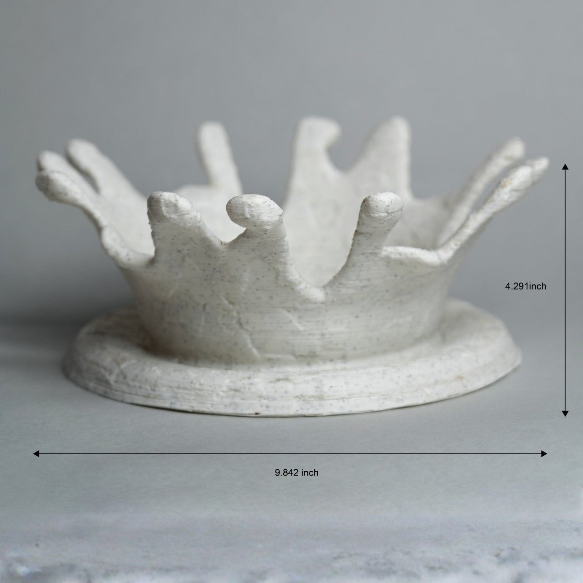 Stone Splash Plant - Based Marble White Bowl – Home Decor on Brown Living™. SKU: STSPEDPLMWA039. Img 4.