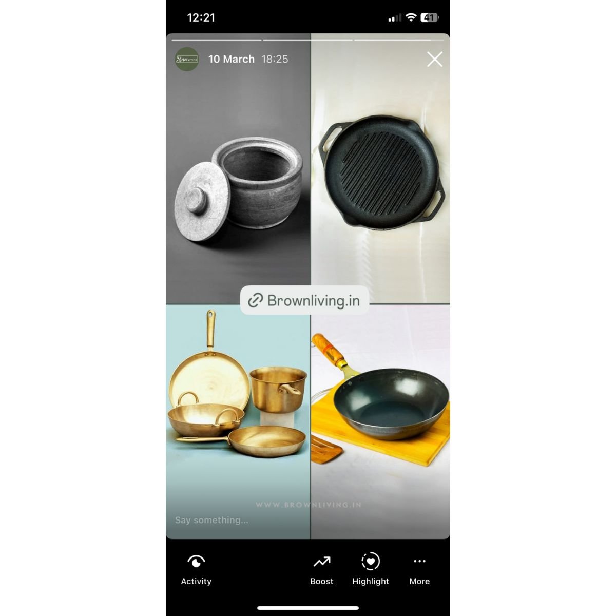 Story + Post + Reel on Instagram – Social Media Marketing on Brown Living™. SKU: BLCFG_SPRI. Img 3.