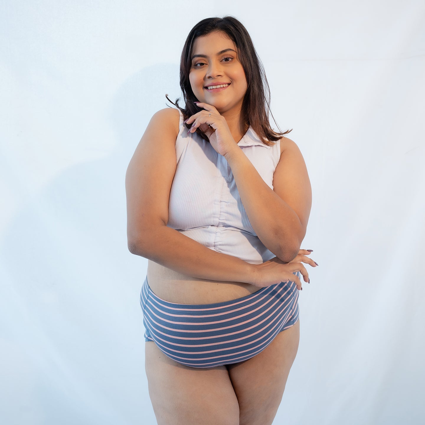 Strawberry & Sprinkles Boyshorts – Pack of 2 – Womens Accessories on Brown Living™. SKU: 004BAPeach - NavyXS. Img 6.