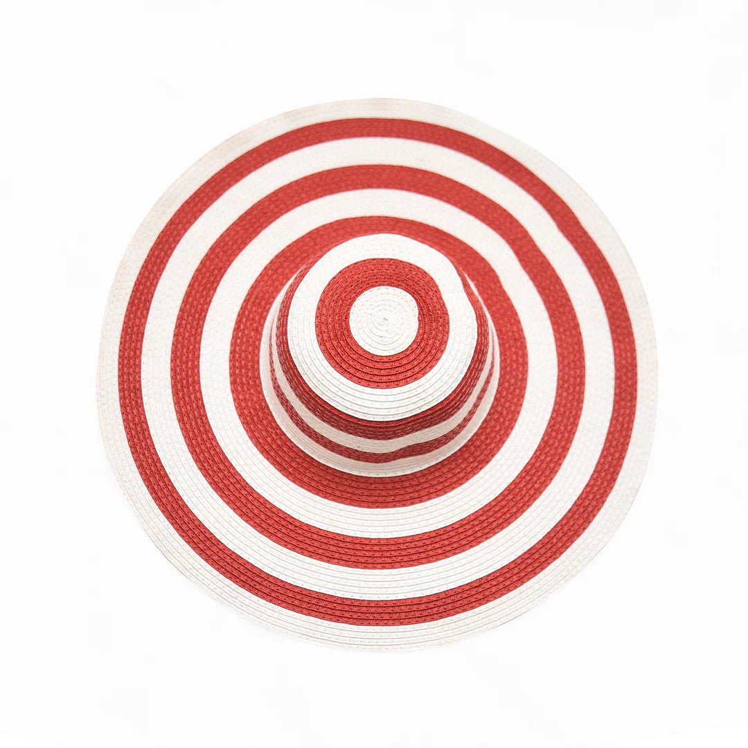 Stripes Floppy Hat For Women | Wide Brim Summer & Beach Hat – Womens Hat on Brown Living™. SKU: MBNL003001. Img 4.