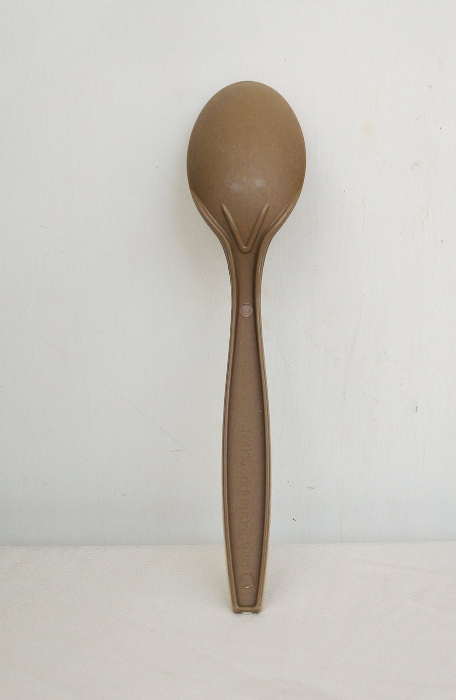 Sugarcane Spoons Set |16cm Eco Friendly Disposable Cutlery | 35 Pieces – Cutlery on Brown Living™. SKU: TET_SS_35M_35. Img 4.