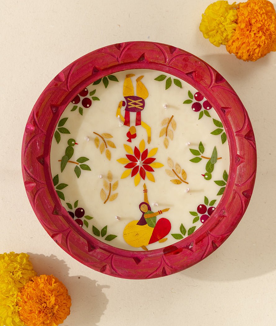 Summer Dance Kund Diya | Diwali Diya For Festive Home Decor – Candles & Fragrances on Brown Living™. SKU: Gul_Diwali_26_010. Img 2.