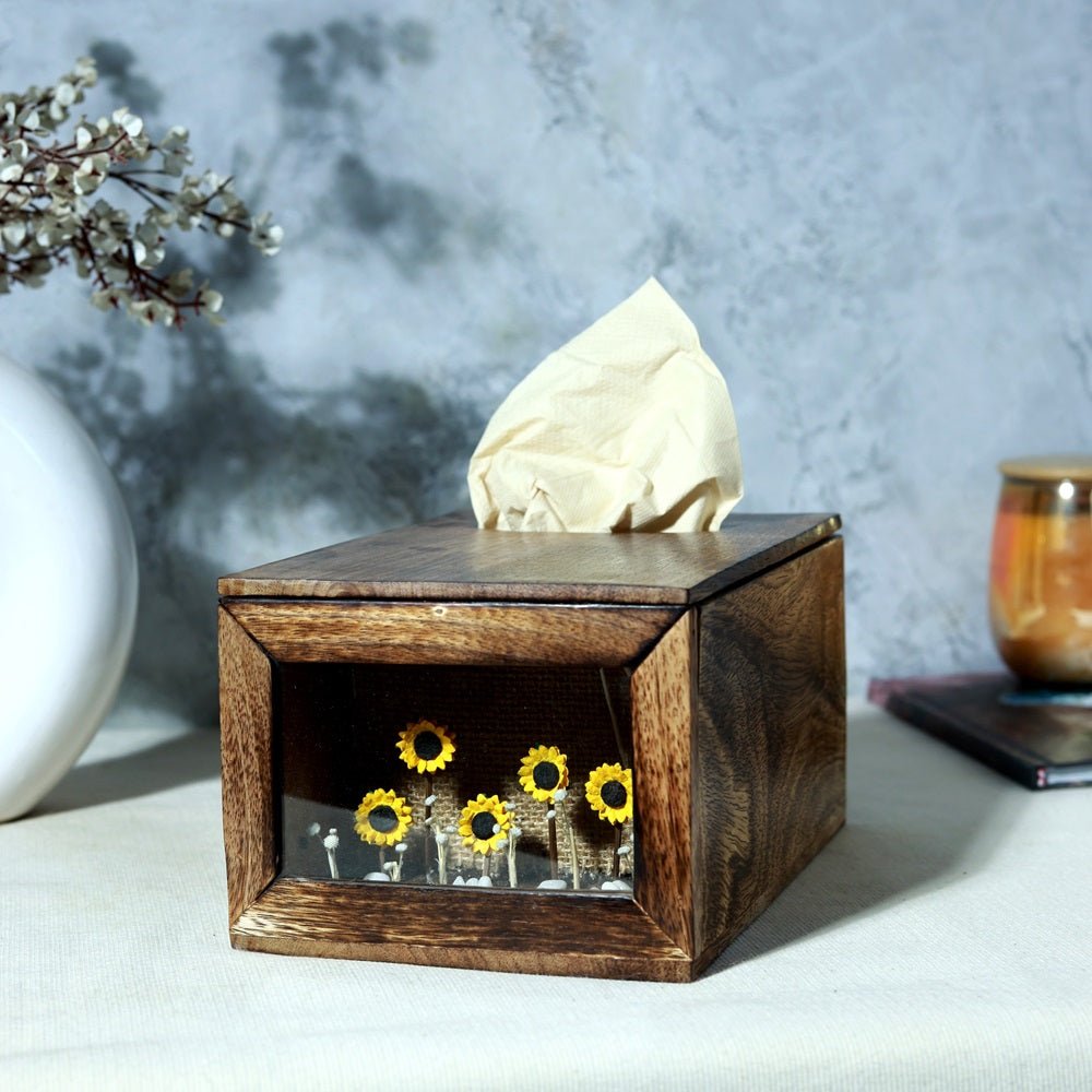 Sunshine Candy Tissue Holder | Bright & Stylish Tissue Box – Home Decor on Brown Living™. SKU: TB-SC. Img 1.