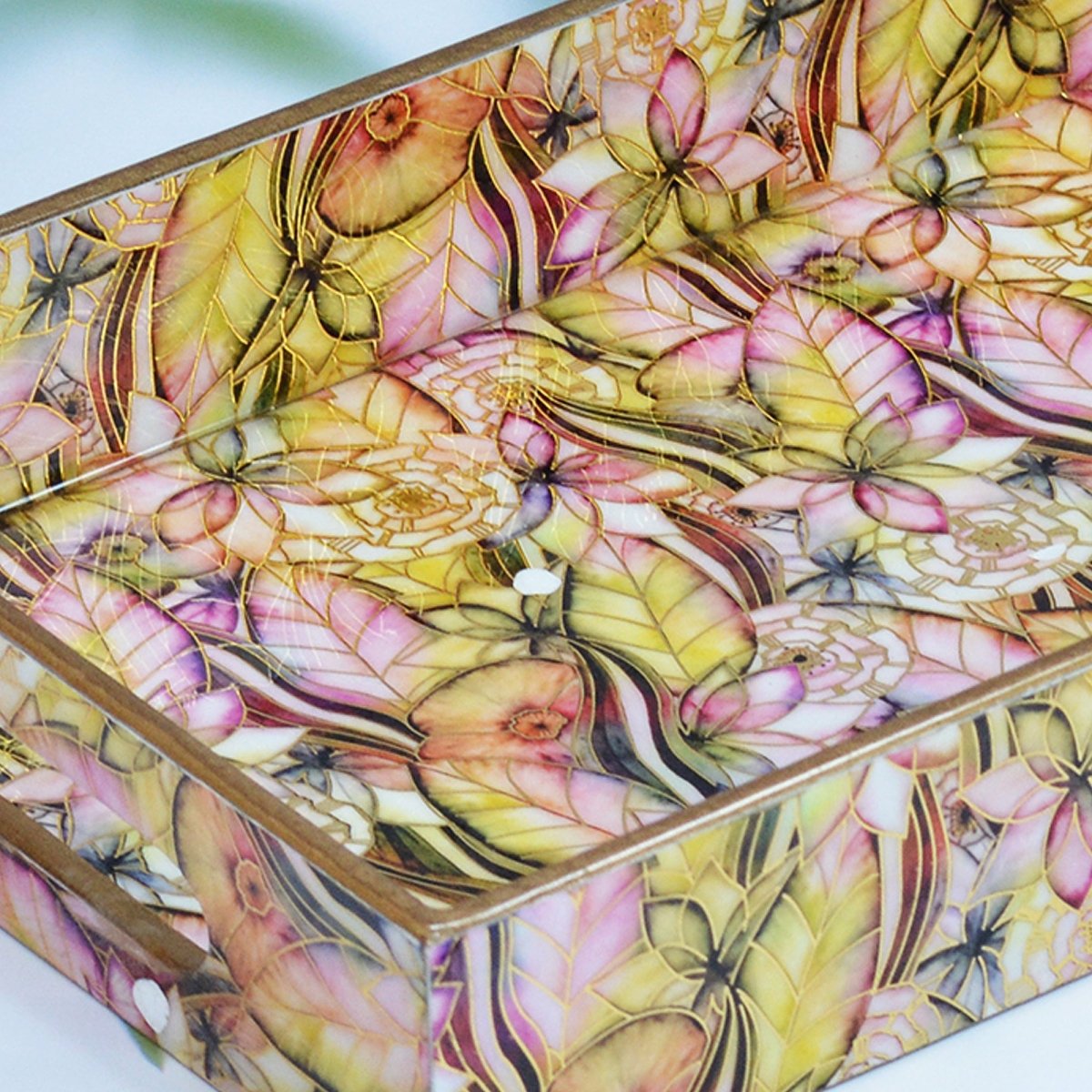 Wooden Rectangular Tray - Pack of 3 – Home Decor on Brown Living™. SKU: MJ00152TYG1. Img 4.