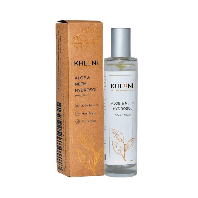Aloe & Neem Hydrosol for Acne - Prone Skin - 50ml | Verified Sustainable by Brown Living™