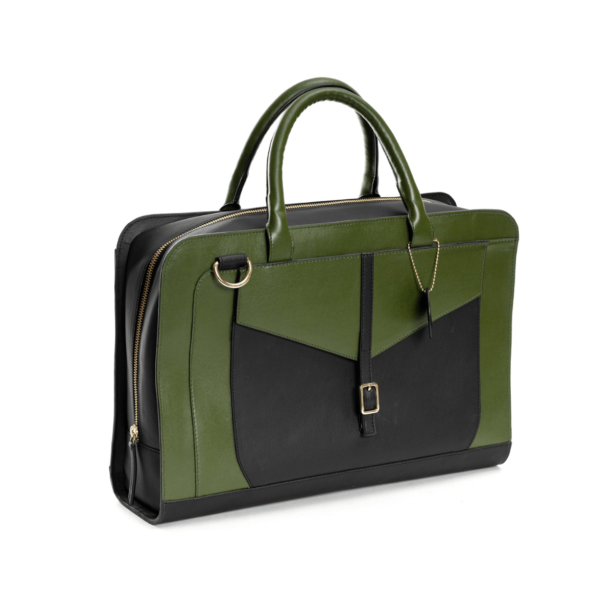 Atlas (Green and Black) – Womens Handbag on Brown Living™. SKU: LBGH 9001. Img 6.