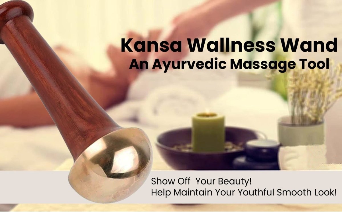 Ayurveda Kansa Wand for Face & Body – Wooden Handle, 4.5 cm | Verified Sustainable by Brown Living™