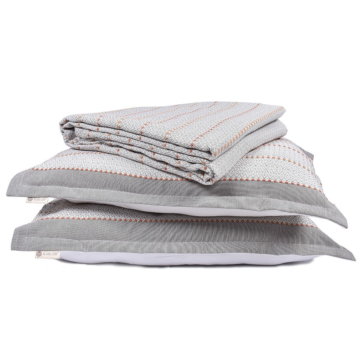 Back to Nature Earthy Orange Bed Set – Bed Linens on Brown Living™. SKU: TGW110048. Img 3.