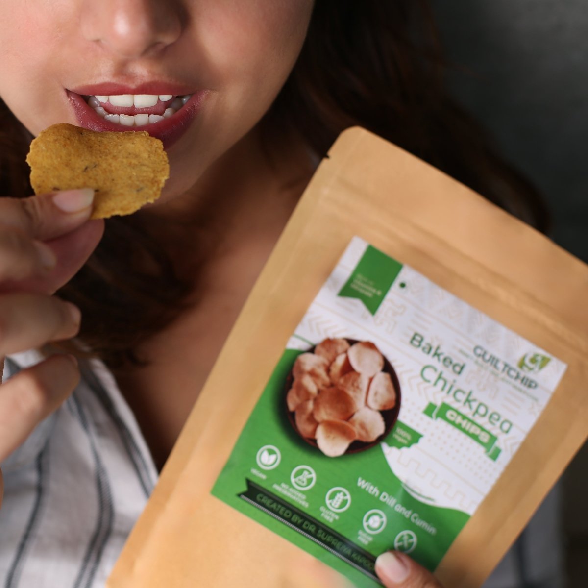 Baked Chickpea Chips | 150 g + 50 g Free | Verified Sustainable by Brown Living™