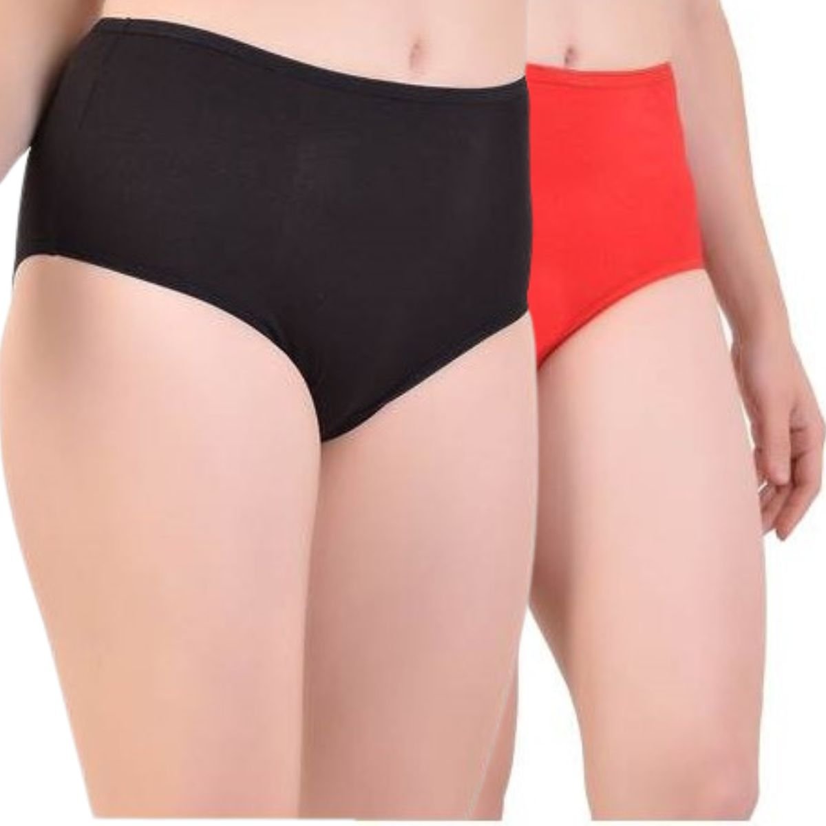 Bamboo Fabric Women's Mid Rise Panty - Red and Black - Pack of 2 – Womens Underwear by Bamboology available on Brown Living™. S Multi. SKU: 225 - 09645 - BAMBOOLOGY - BTSS21UGM4. Img 9.