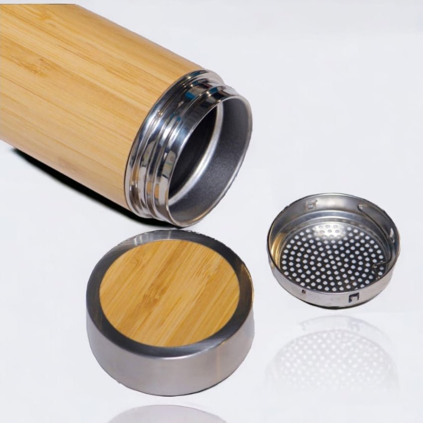 Bamboo & Steel Insulated Bottle - 450ml | Verified Sustainable by Brown Living™