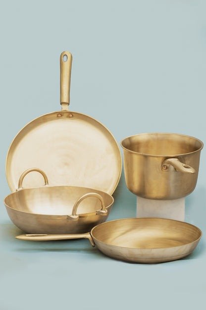 Big Bronze/ Kansa Combo - Pack of 4 – Cookware on Brown Living™. SKU: Big - Bronze/Kansa - Combo - Deal - 4500g - packof4. Img 1.