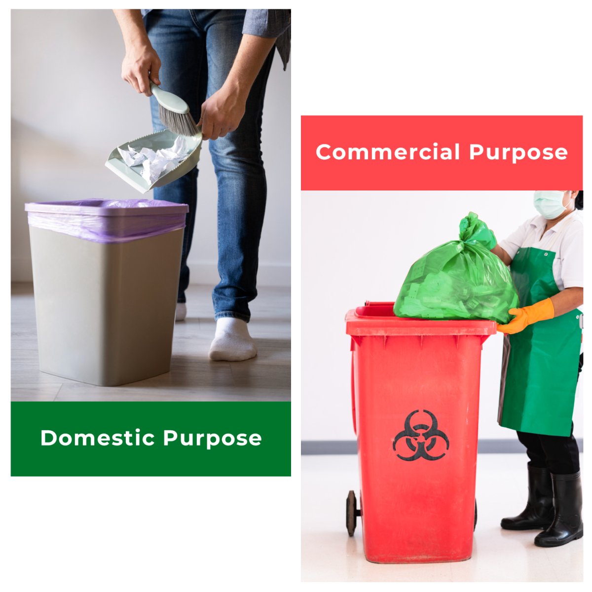 Biodegradable and Compostable Garbage Bags| Eco - friendly trash bags – Cleaning Products on Brown Living™. SKU: Garbage Bags 17x19(73pcs)1kgCapacity4225. Img 2.