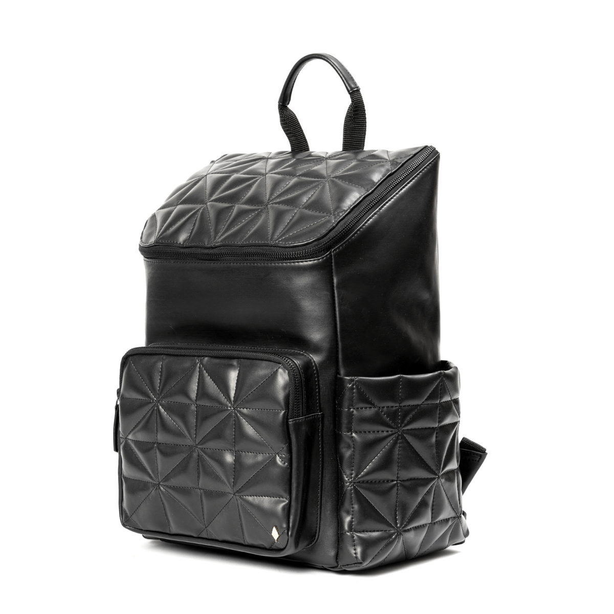 Black Noir Vegan Leather Bagpack | Verified Sustainable by Brown Living™