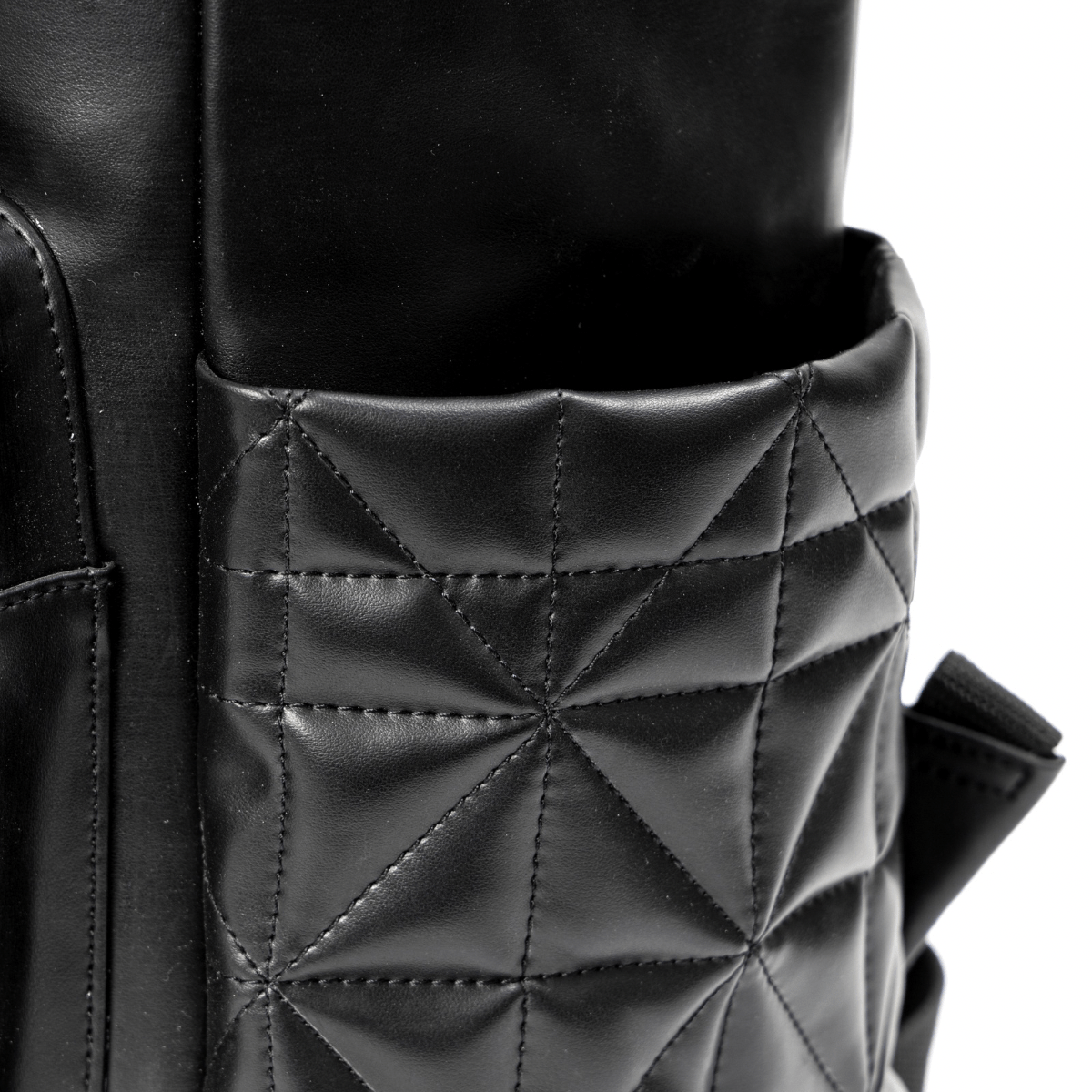 Black Noir Vegan Leather Bagpack | Verified Sustainable by Brown Living™