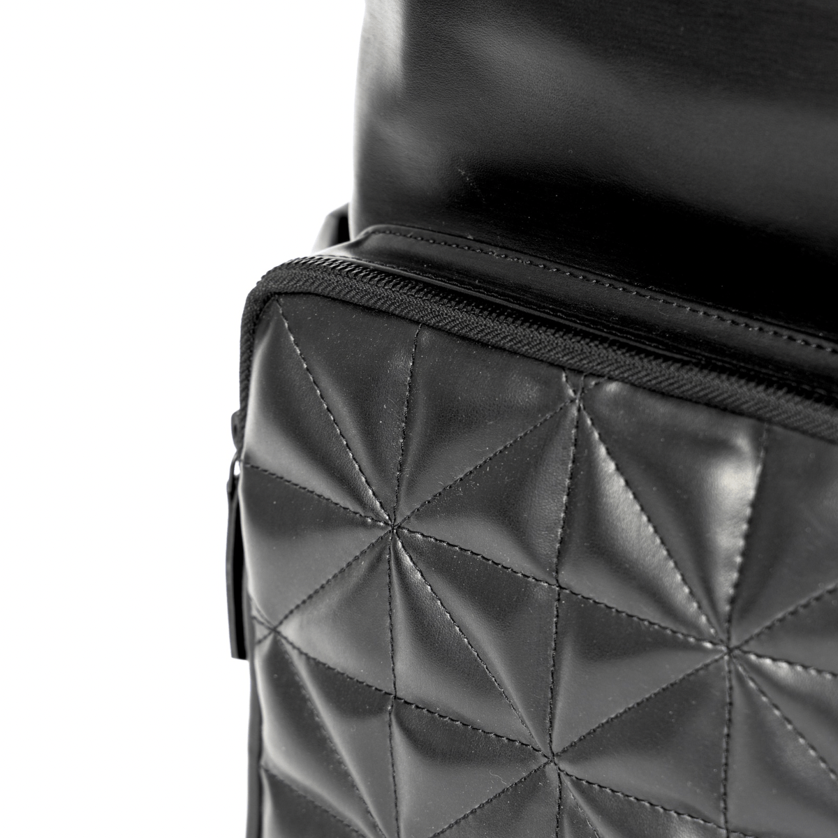 Black Noir Vegan Leather Bagpack | Verified Sustainable by Brown Living™