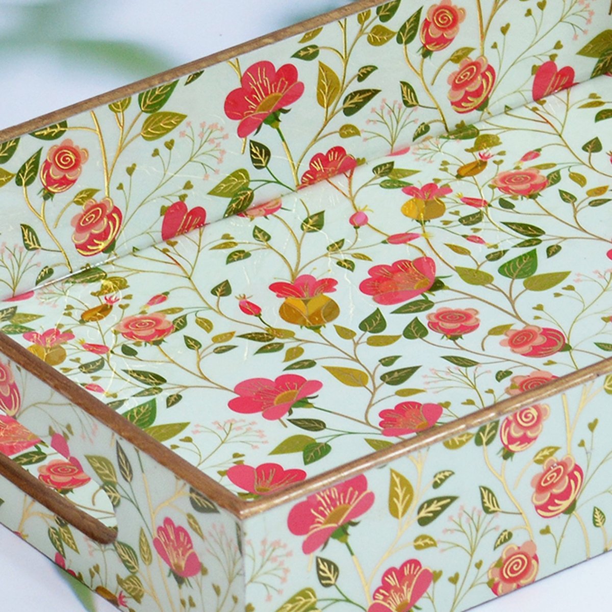 Blossom Rectangular Trays - Pack of 3 – Home Decor on Brown Living™. SKU: MJ00153TY. Img 4.