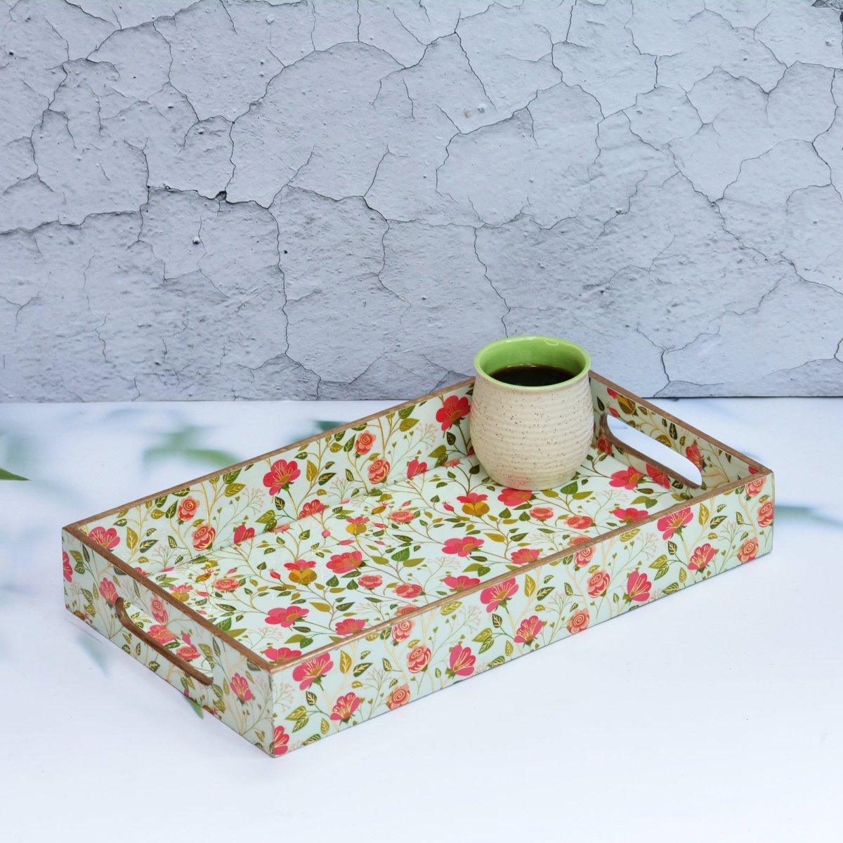 Blossom Rectangular Trays - Pack of 3 – Home Decor on Brown Living™. SKU: MJ00153TY. Img 2.