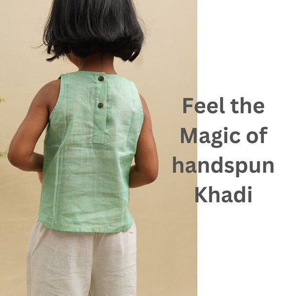 Breeze Belle Flare Top - Girls – Kids Tops on Brown Living™. SKU: SCGFT - 01. Img 4.