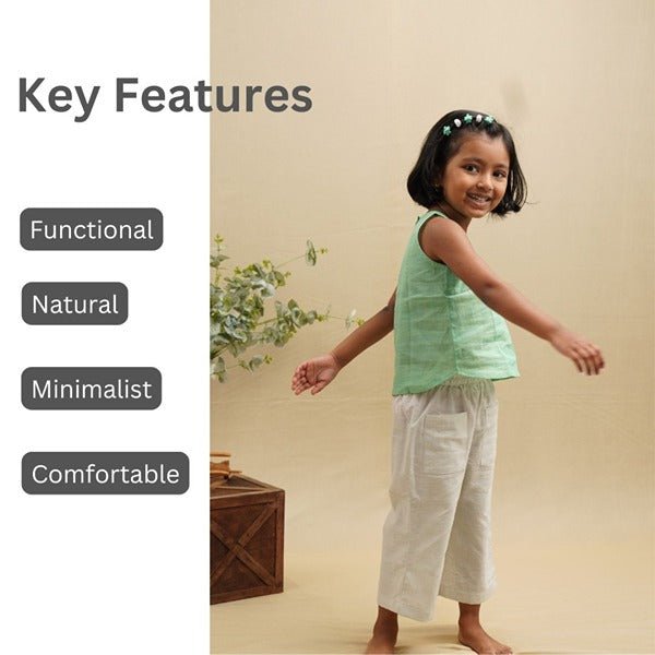 Breeze Belle Flare Top - Girls – Kids Tops on Brown Living™. SKU: SCGFT - 01. Img 3.