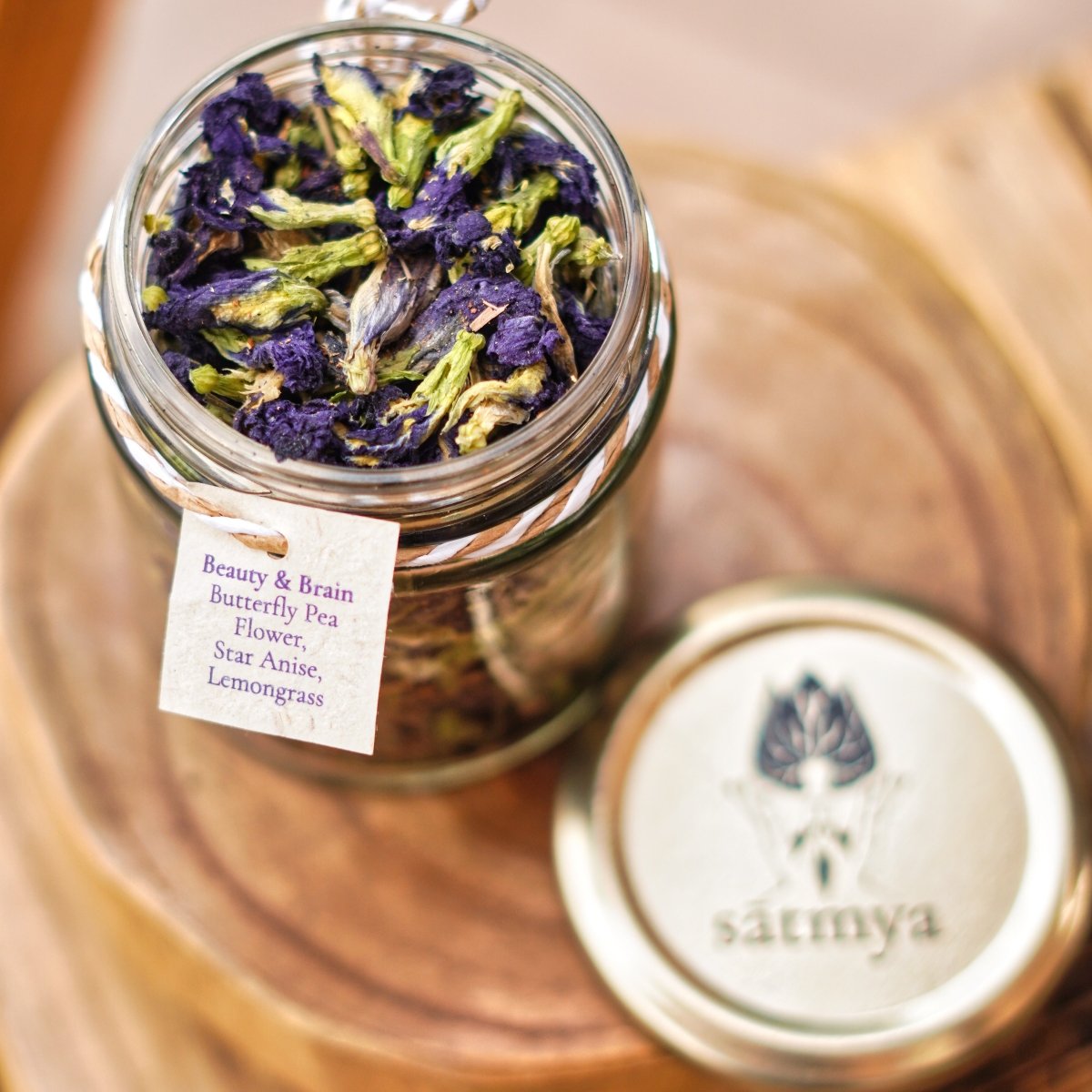 Butterfly Pea Flower Tea - Vibrant Blue Antioxidant Tea - 30g – Tea on Brown Living™. SKU: butte_30gms. Img 2.