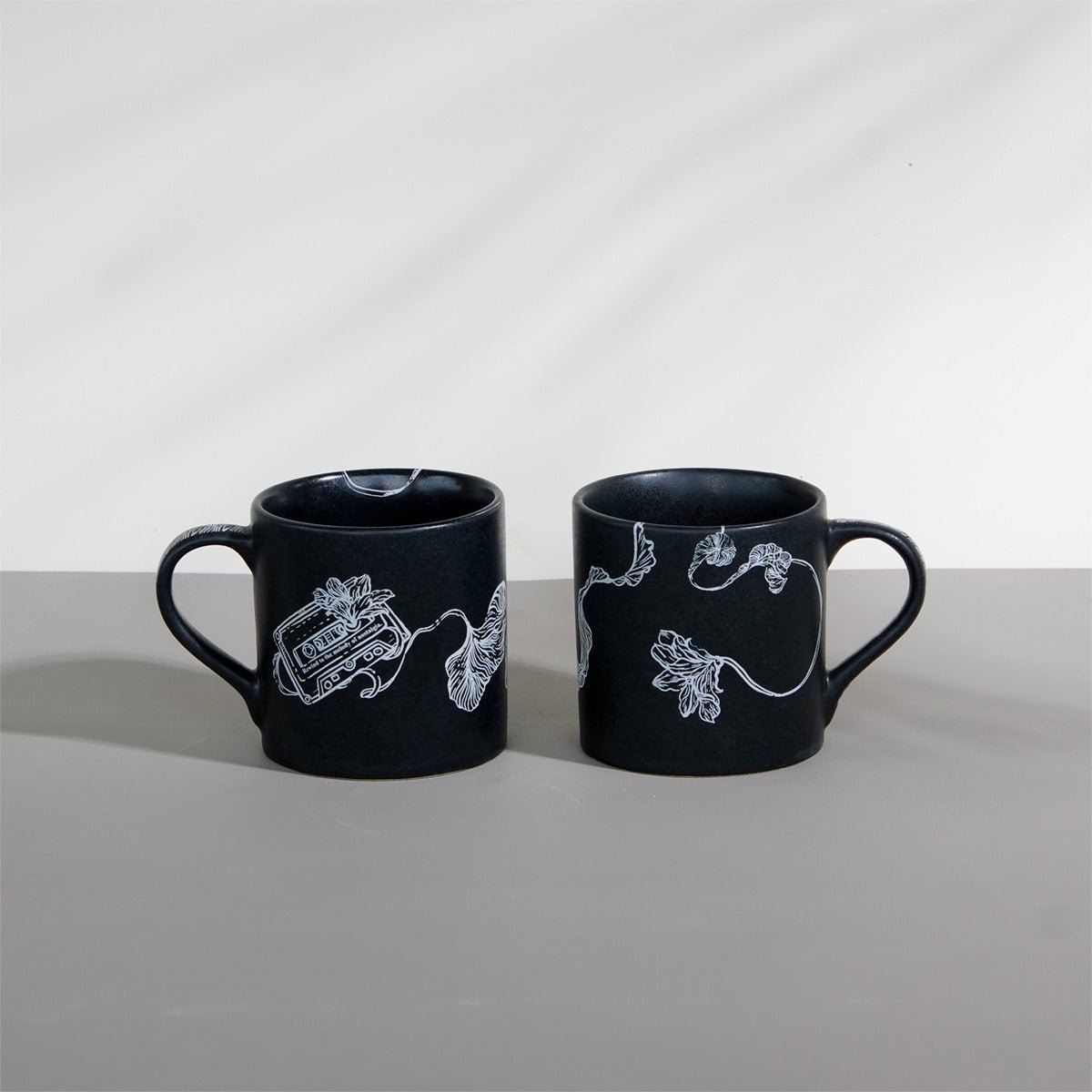 Cassette Tape Ceramic Mug - Black - 350ml | Verified Sustainable by Brown Living™