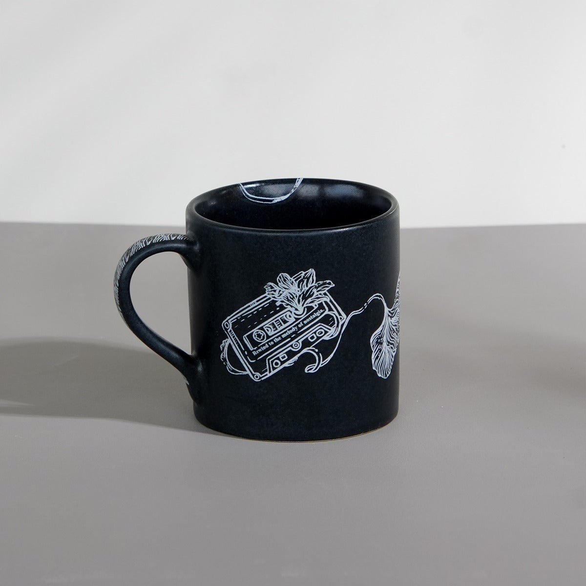 Cassette Tape Ceramic Mug - Black - 350ml | Verified Sustainable by Brown Living™