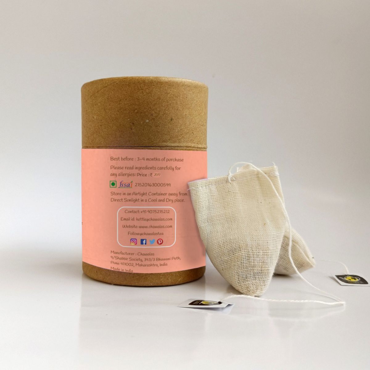 Chai Mast Masalewali | Black Tea Bags - 18gms | Verified Sustainable by Brown Living™