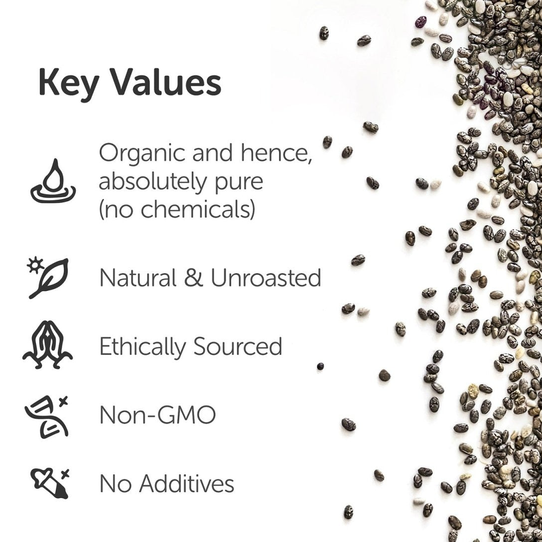 Chia Seeds 200g - Organic & Natural – Dried Fruits, Nuts & Seeds on Brown Living™. SKU: 2NS_CS - 2H. Img 4.