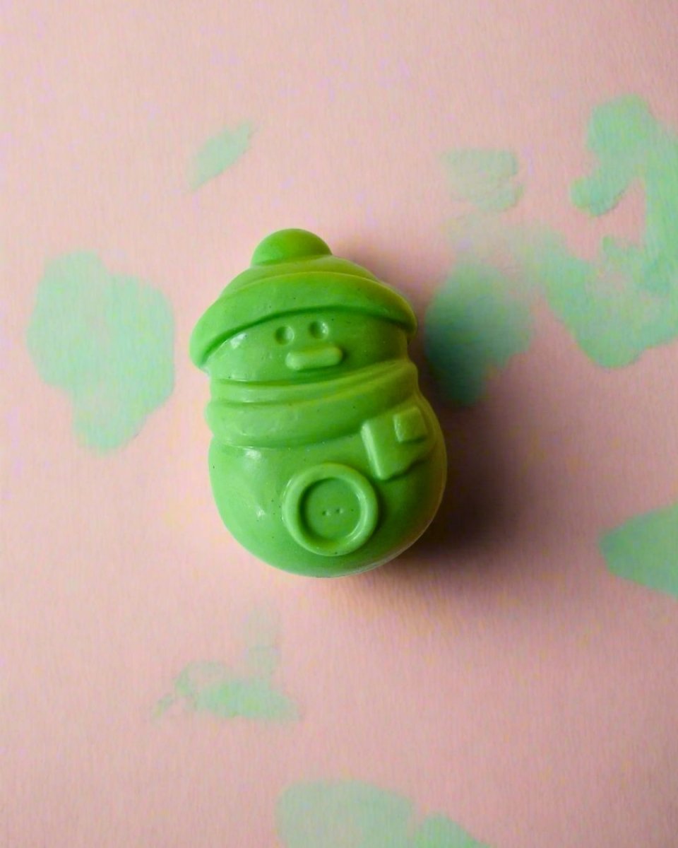Christmas Snowman Shaped - Goat Milk Shea Butter Soap – Body Soap on Brown Living™. SKU: SOB - SOAP - 39. Img 2.