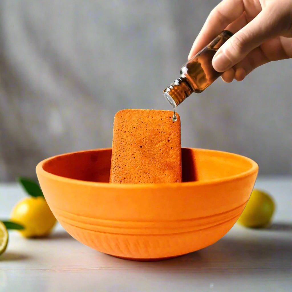 Citrus Fresh Claystone Aroma Diffuser - Energizing & Refreshing Scent | Verified Sustainable by Brown Living™