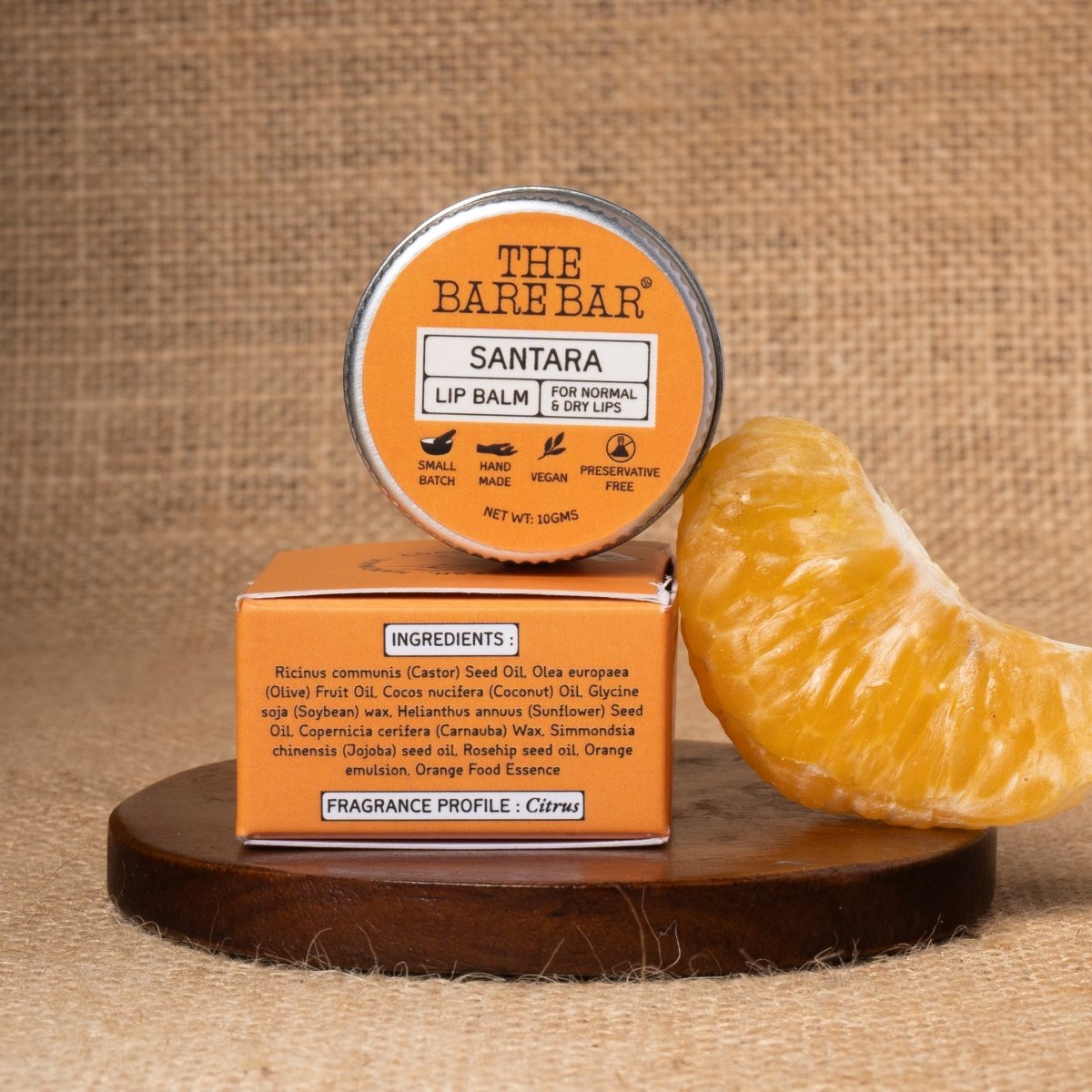 Citrus Santara Lip Balm for Nourished Lips | Verified Sustainable by Brown Living™