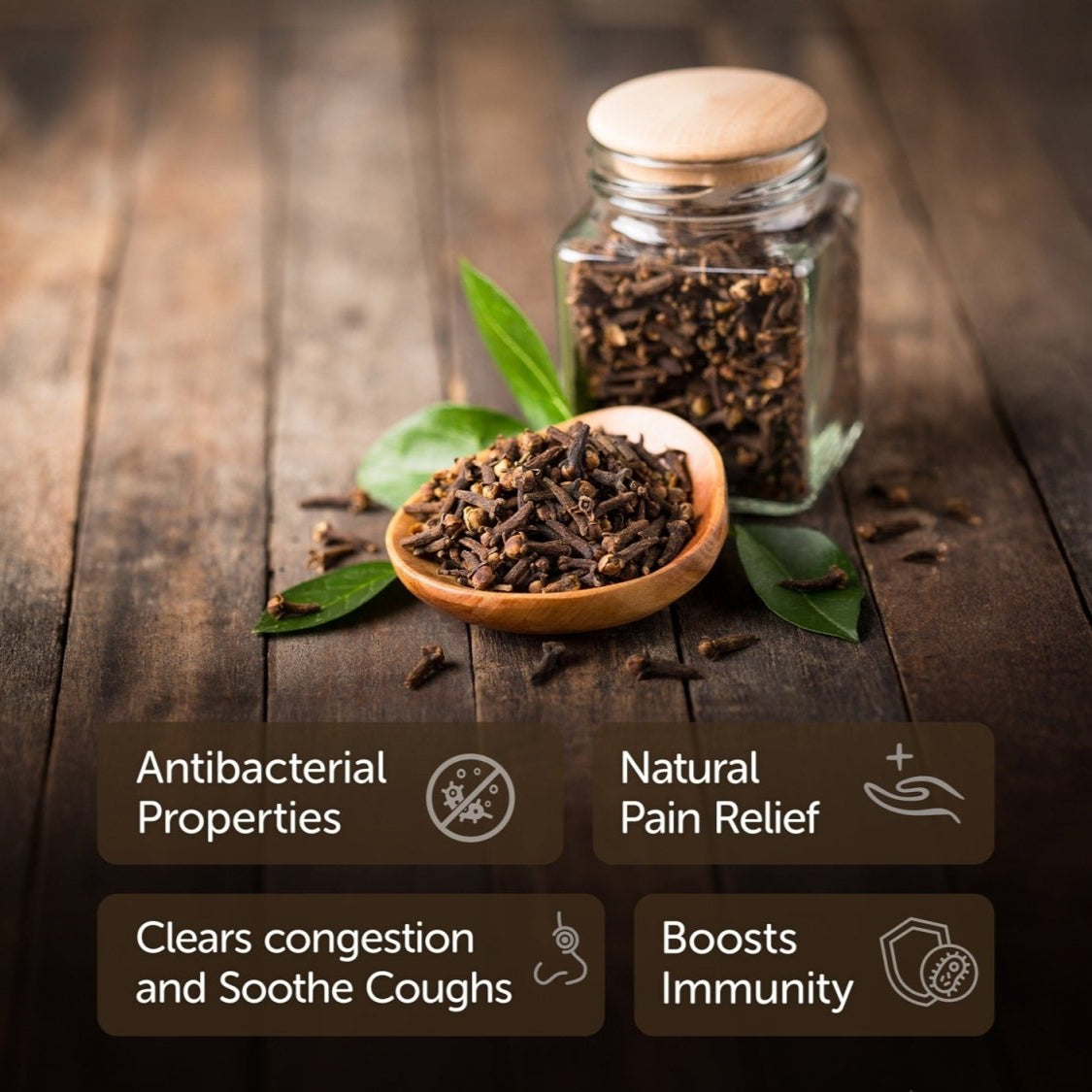 Clove Buds 50g - Organic, Premium Quality – Seasonings & Spices on Brown Living™. SKU: 2HS_CB - 5T. Img 4.