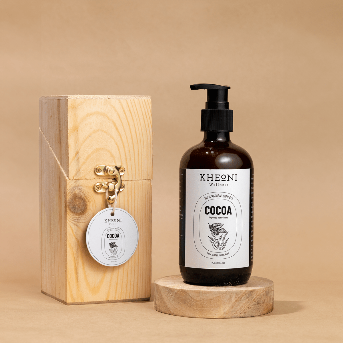 Cocoa Shea Butter Moisturizing Bath Gel – Bath Accessories on Brown Living™. SKU: FFBWSB250L. Img 3.