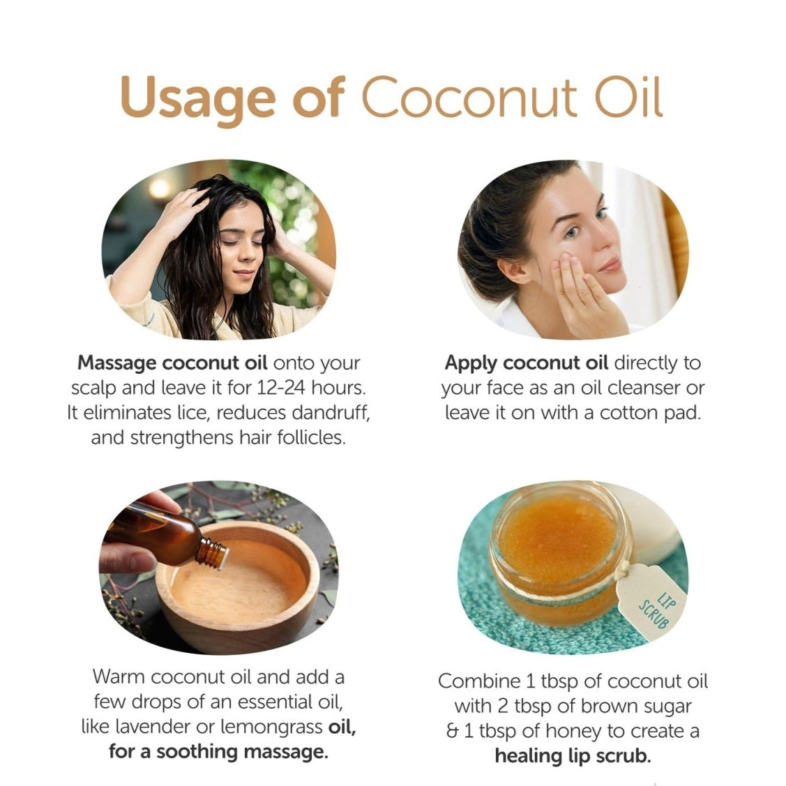 Coconut Oil 1000ml - Virgin, Cold - Pressed – Hair Oil on Brown Living™. SKU: 2CO_CO - 1K. Img 4.